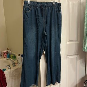 Brand new elastic waist wide leg PS jeans